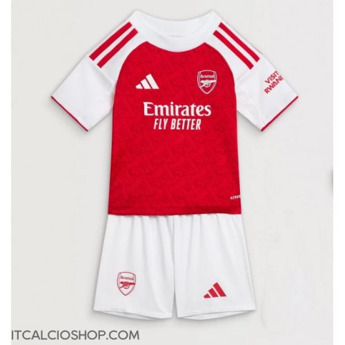 Arsenal Prima Maglia Bambino 2025-26 Manica Corta (+ Pantaloni corti)
